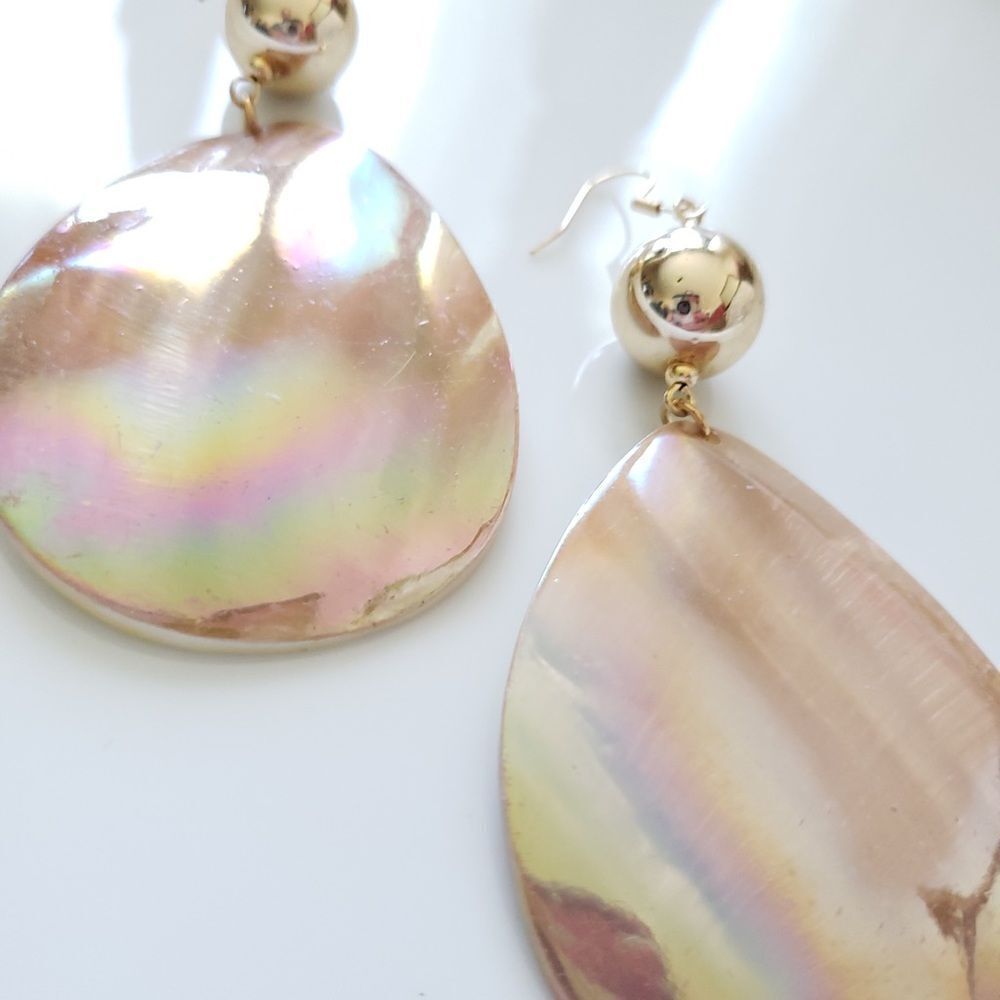 Anthro Shell Drop Earrings - Picture 9 of 14
